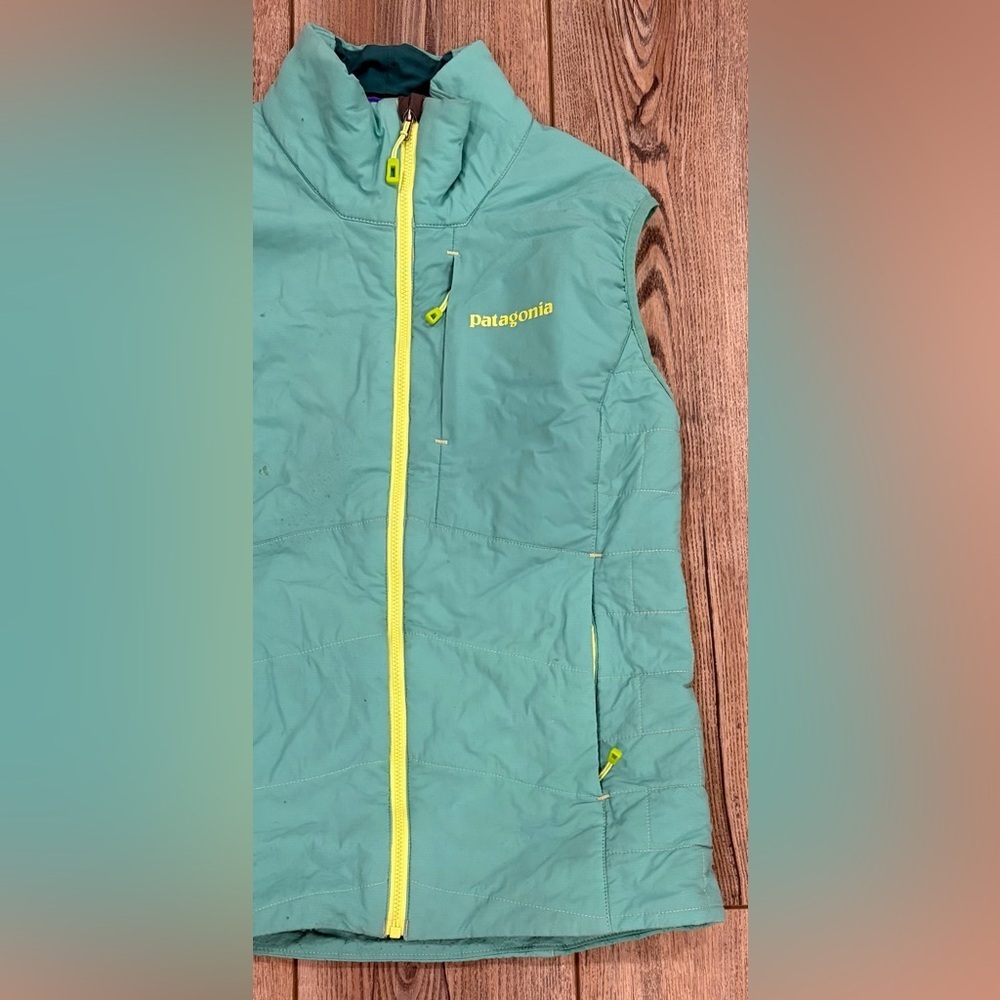 Patagonia Women’s S Nano-Air Vest Green Full Zip Lightweight - Picture 8 of 15